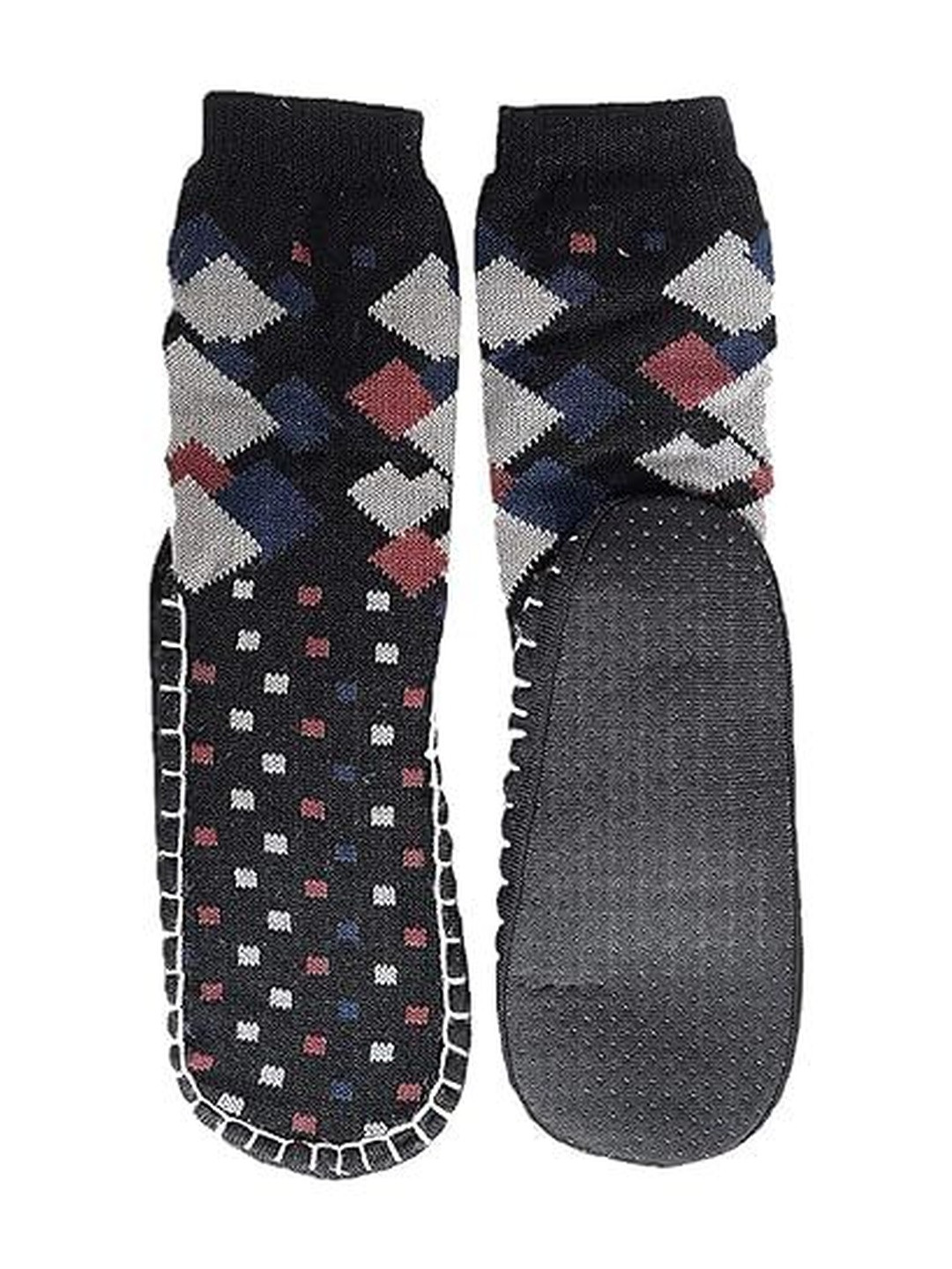 Eleg & Stilance Women Fleece-Lined Slipper Socks with Anti-Slip Sole