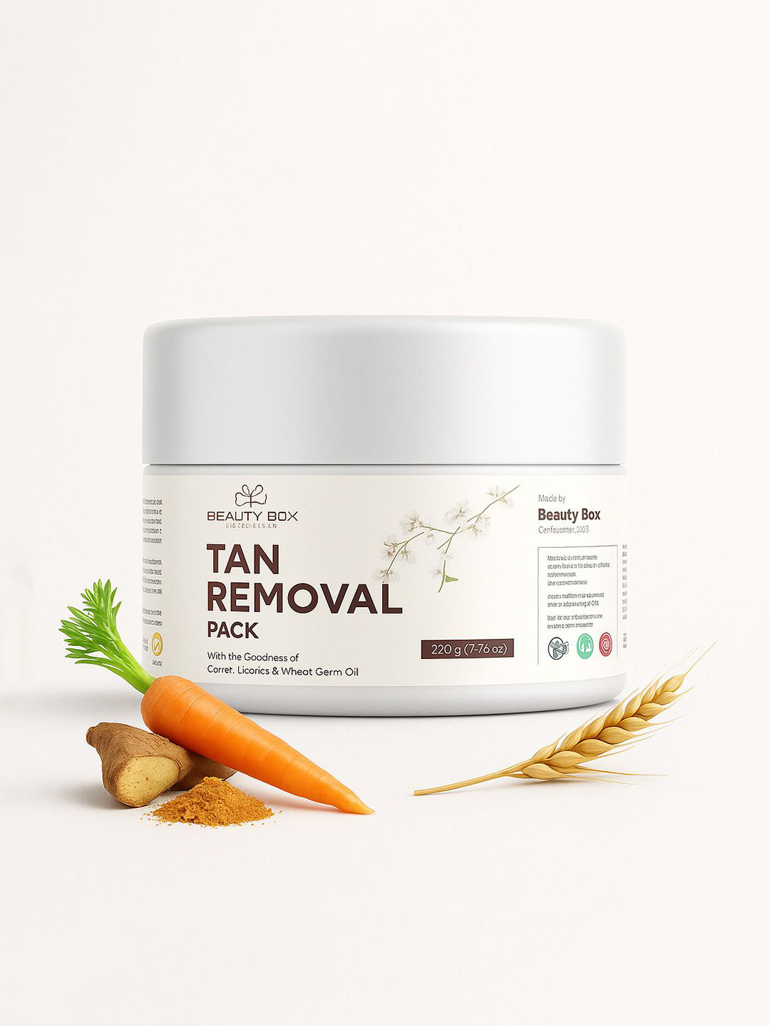 VV BEAUTY BOX Tan Removal Mask With Carrot - 220 g