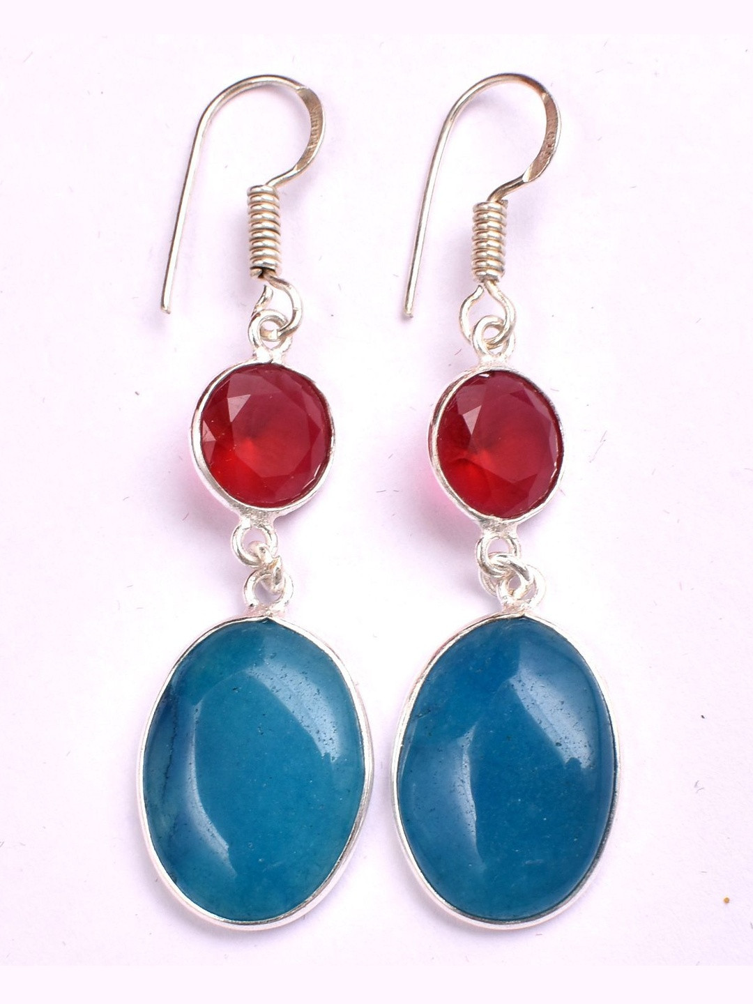 AAR Jewels Silver-Plated Brass Onyx Drop Earrings