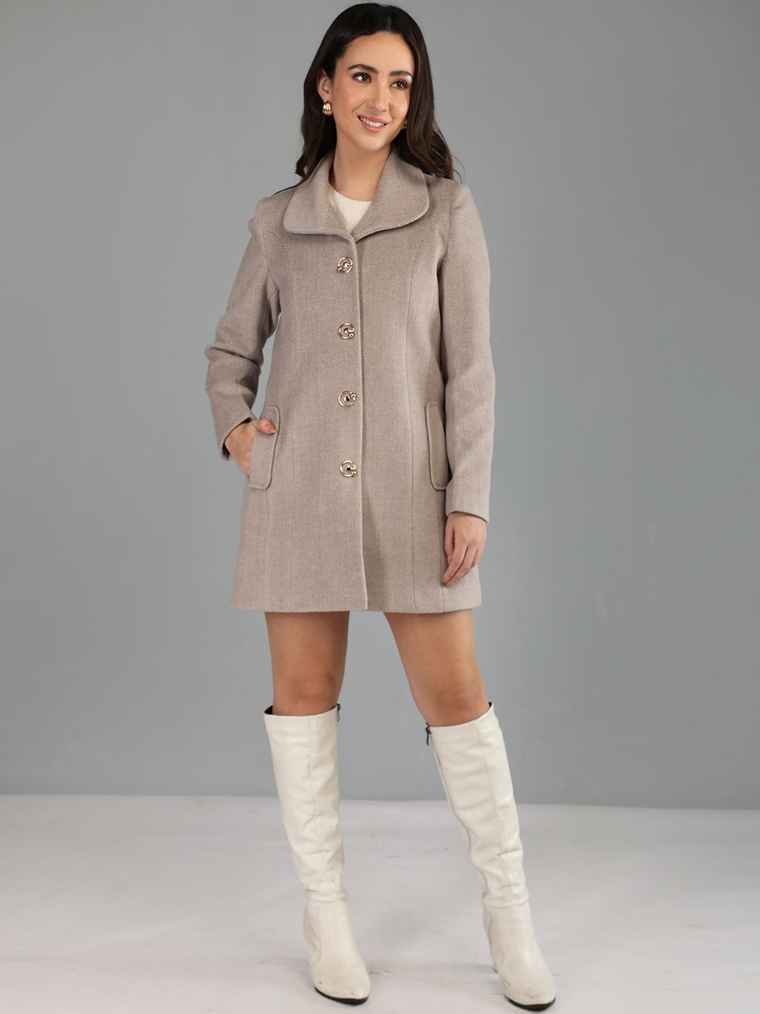 Roadster Women Solid Polyester Regular Fit Trench Coat