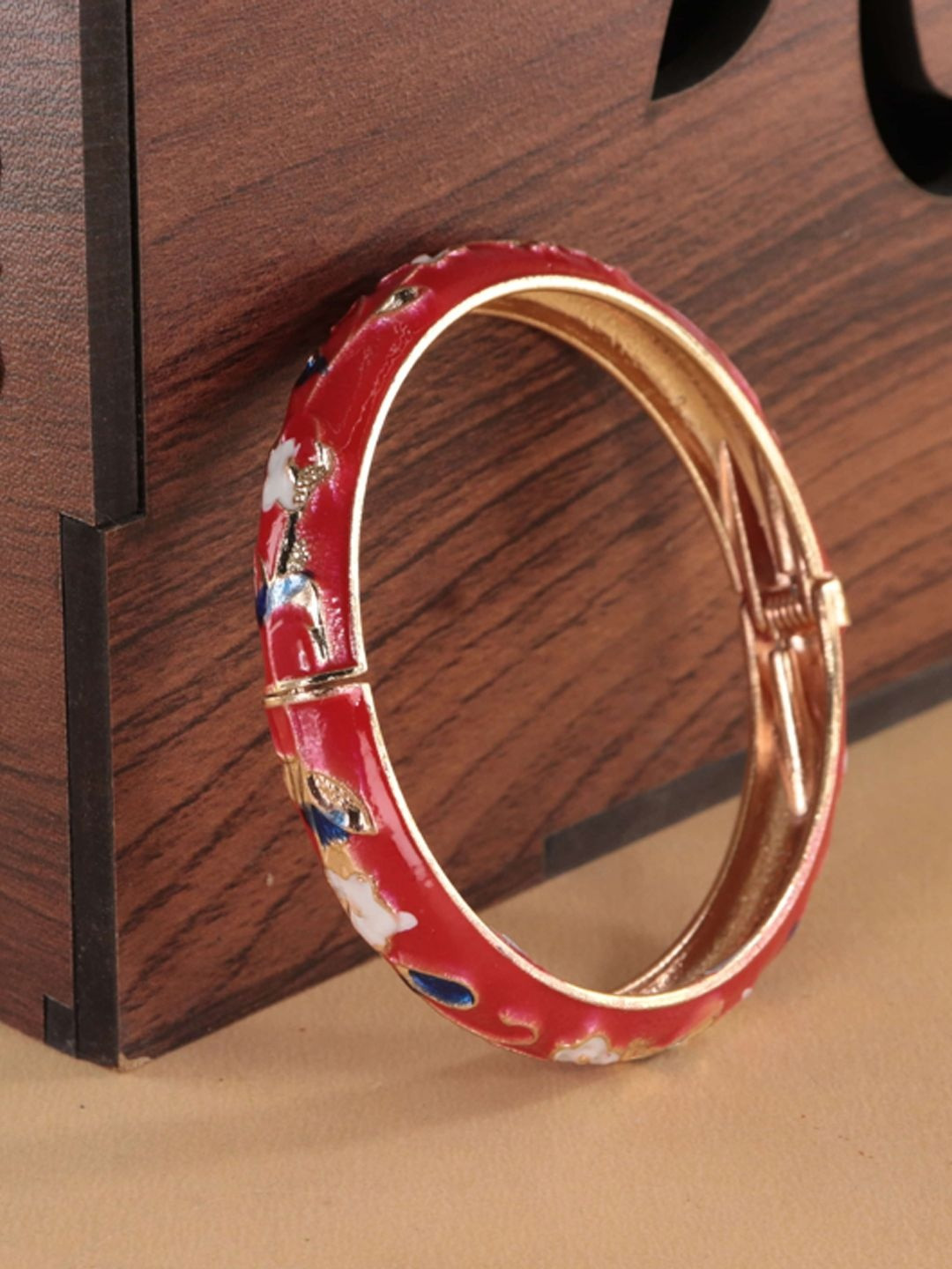 STYOLLO Silver-Plated Enamelled Bangle-Style Bracelet