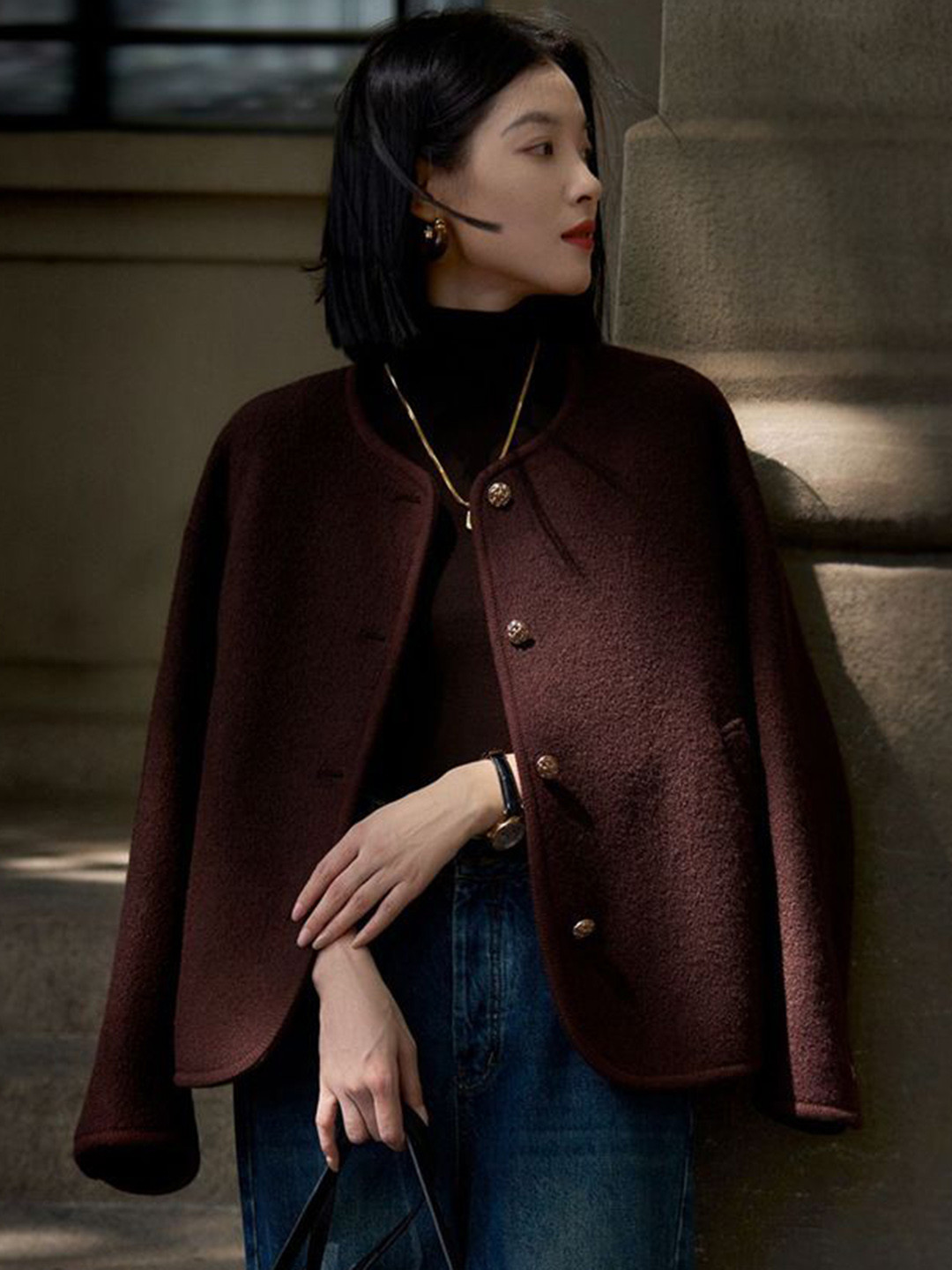 Mast & Harbour Front-Open Cardigan Sweater