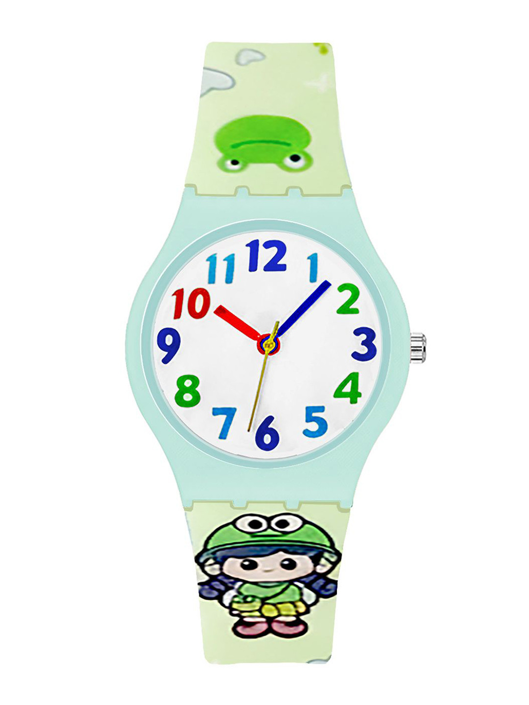 Time Up Kids Printed Dial & Textured Straps Analogue Watch BTR-C8815-9