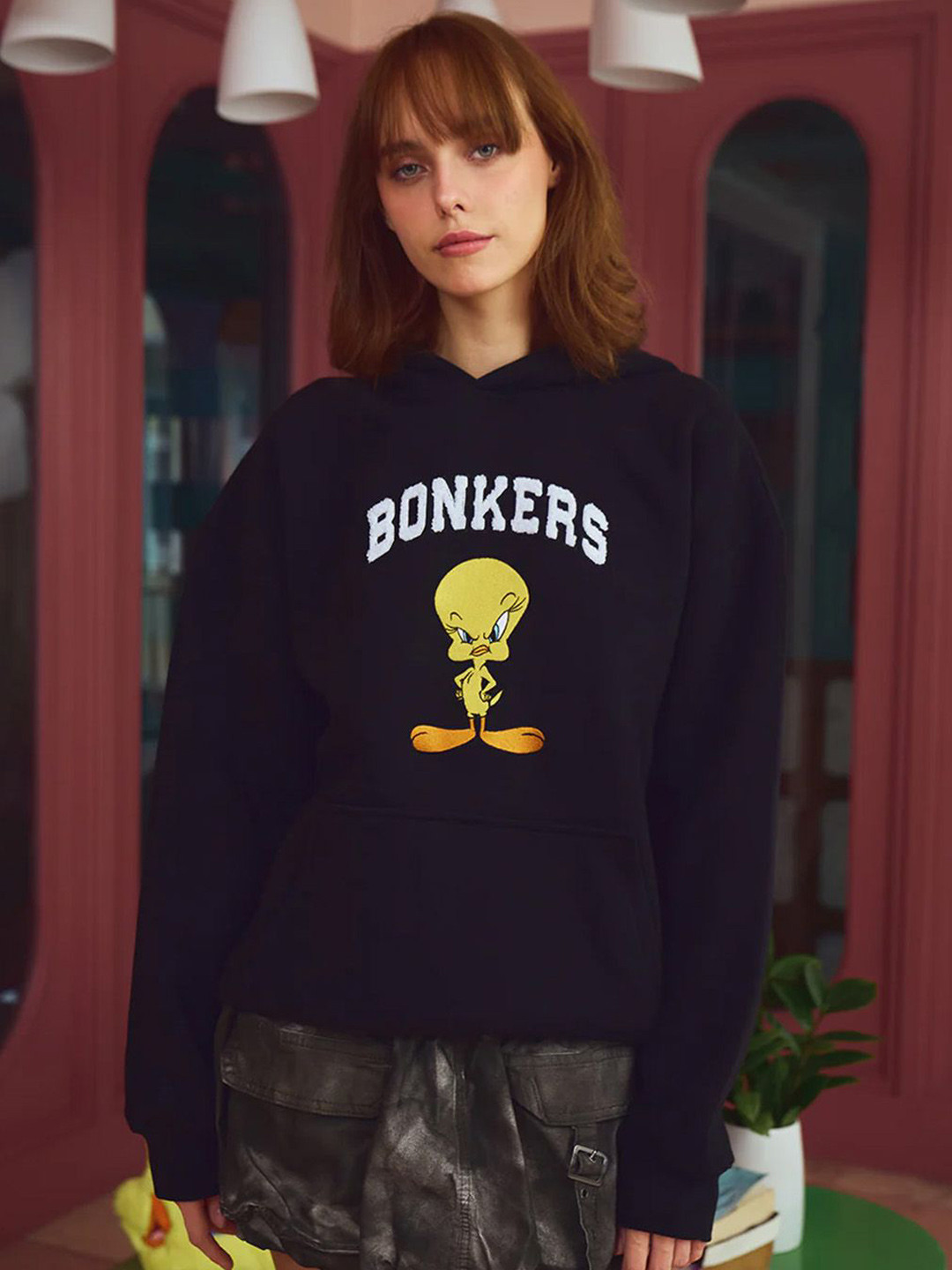 Bonkers Corner Women Hooded Cotton Cape Jacket