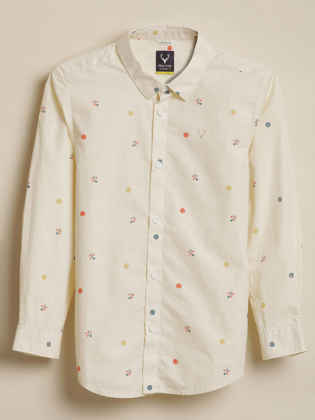Allen Solly Junior Boys Conversational Printed Cotton Shirts