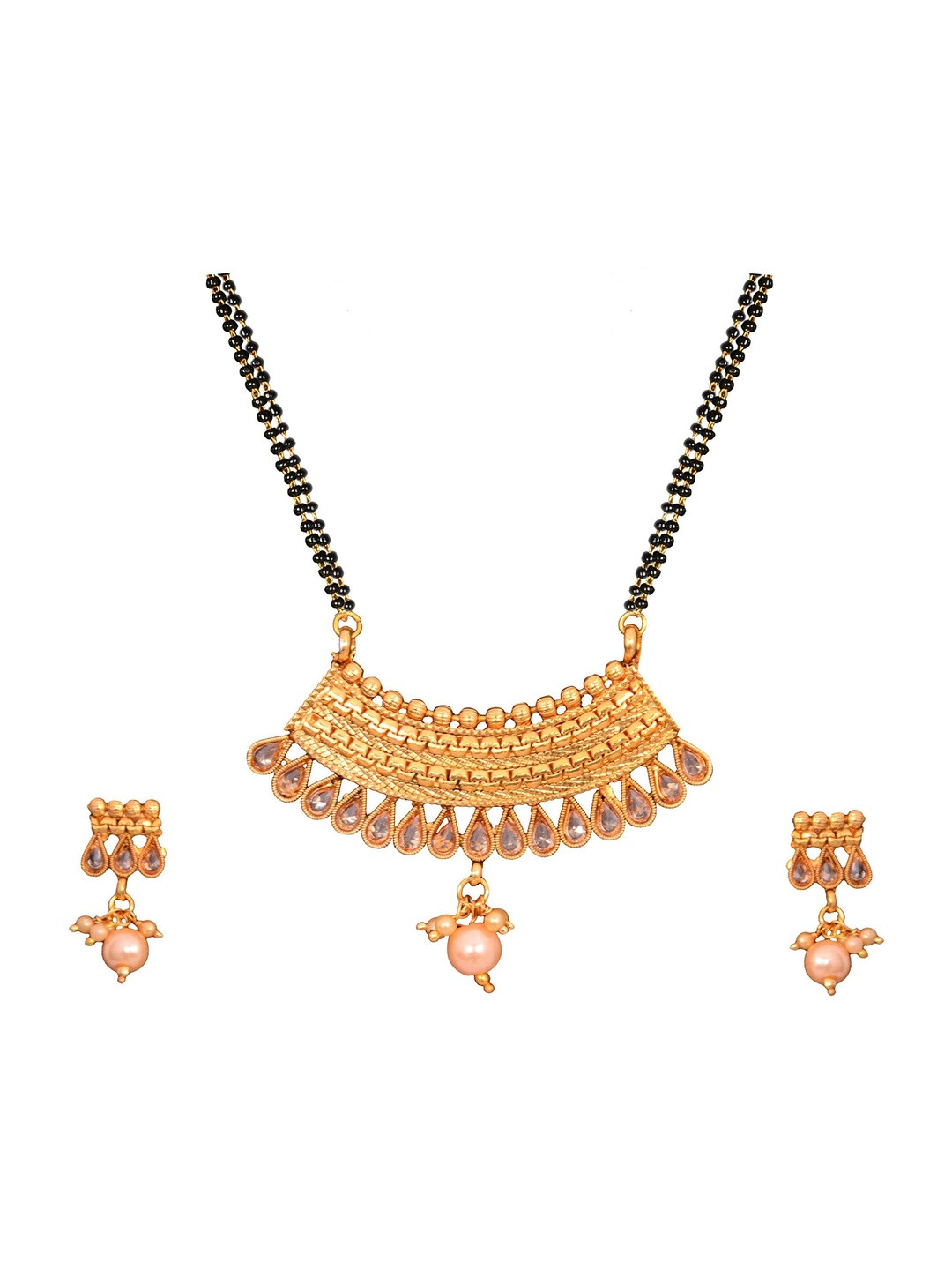 Sitashi Brass-Plated Brass Pearls Necklace