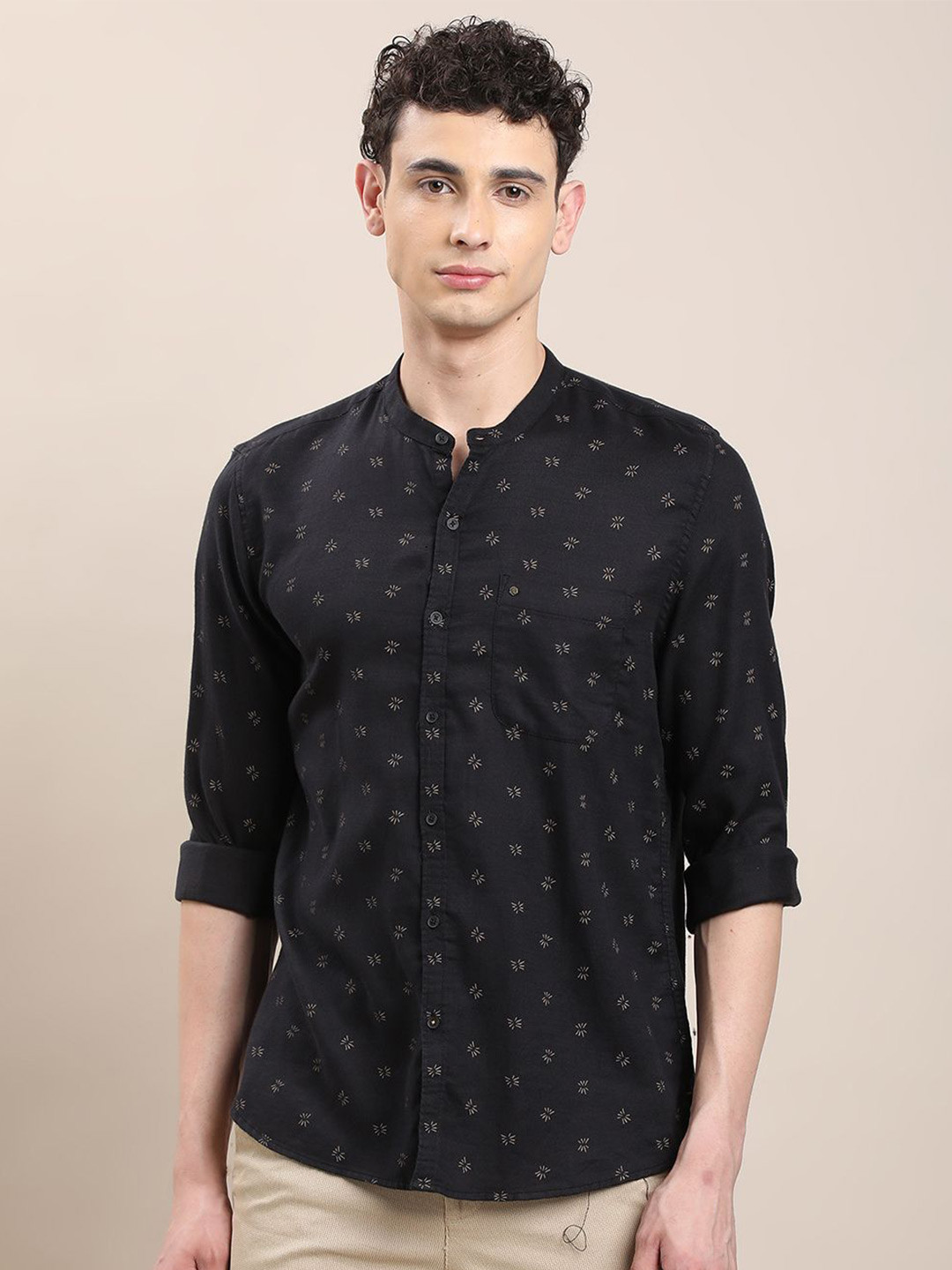 Turtle Men Conversational Printed Cotton Slim Fit Shirts