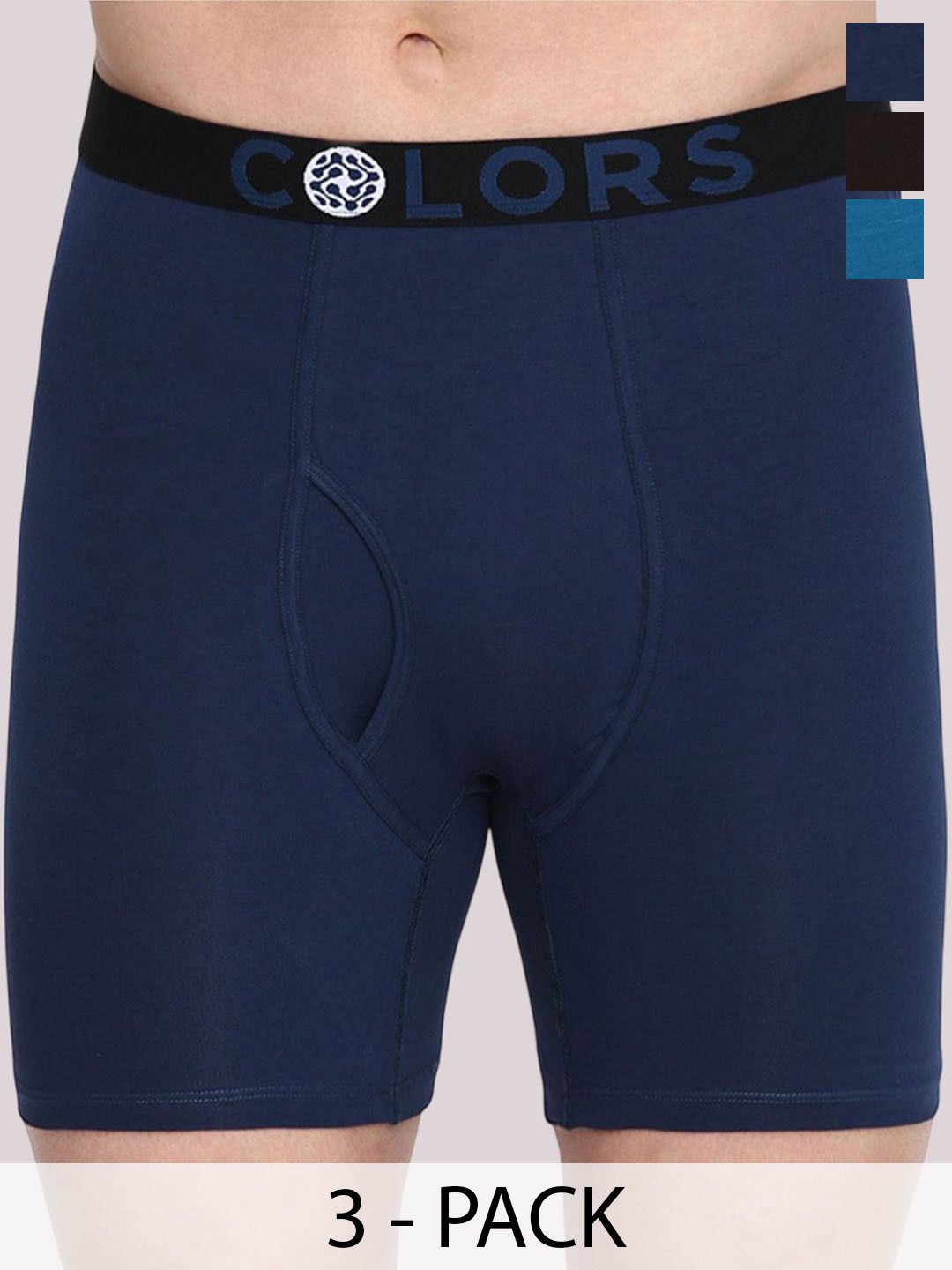 COLORS by Rupa Frontline Pack Of 3 Seamless Long Trunks