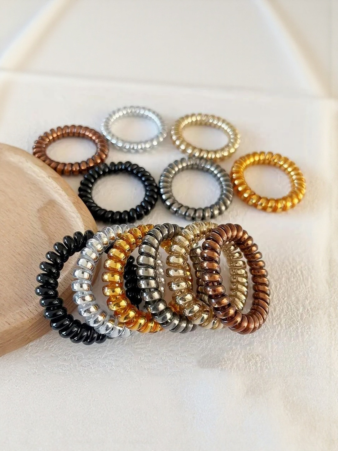 KARDIFF Women Set of 6 Cord Hairband Accessory