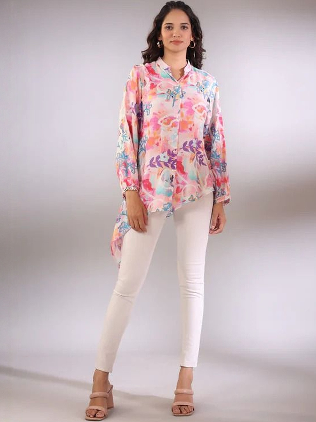 SZN Women Pink Floral  Tops