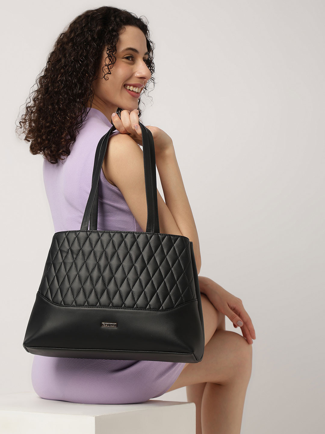 Fastrack Women Quilted Tote Bag