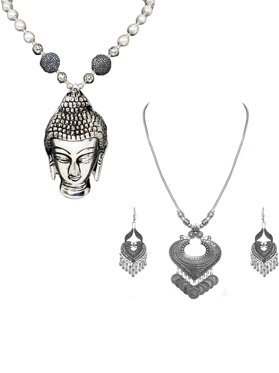 Sitashi German Silver Necklace & Earrings