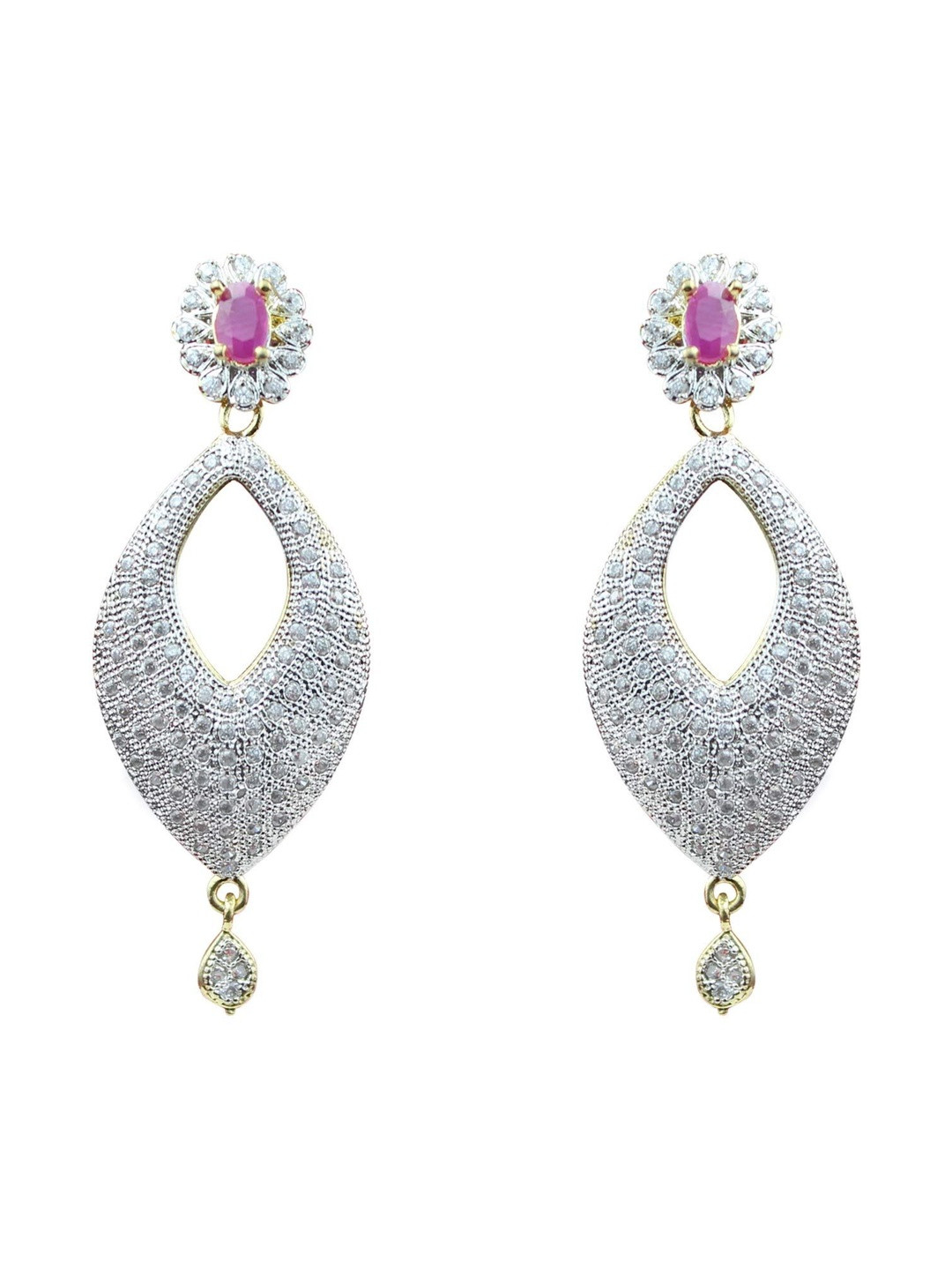 SitashiAlloy Amethyst Hoop Earrings