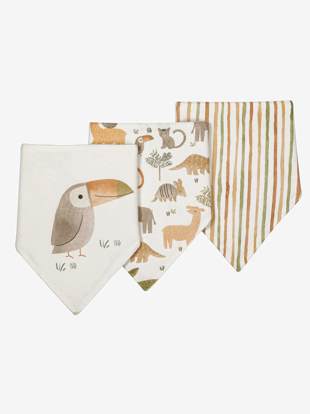 mothercare Infants Set Of 3  Natural Dribbler Bibs