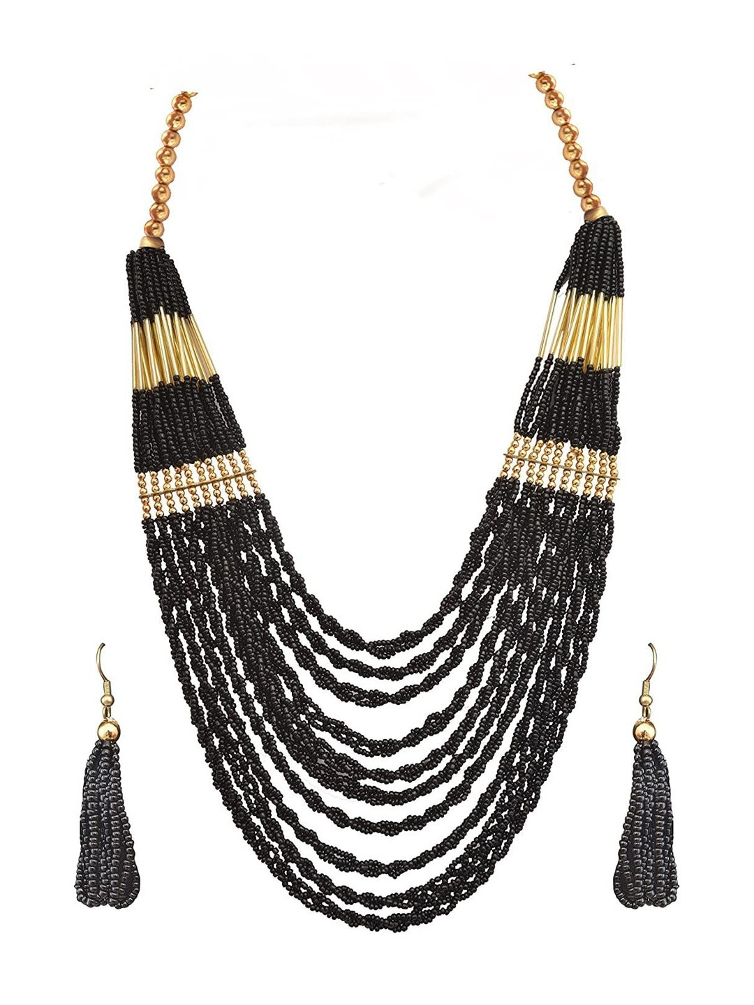 Sitashi  Women Pack Of 4 Beads Necklace & Earrings