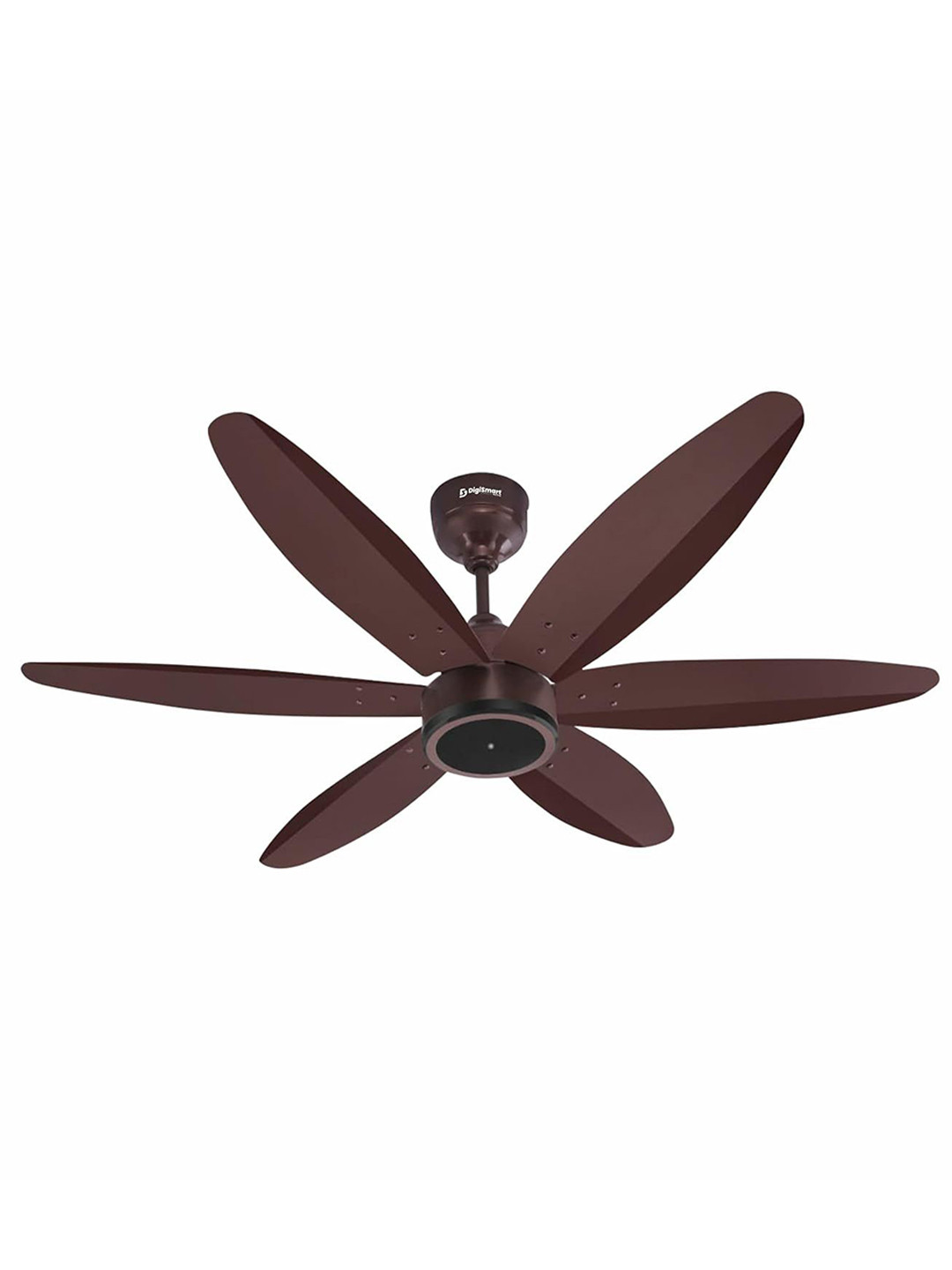 Myntra Elegant Homes X DigiSmart Brown Remote control 6 Blades Ceiling Fan
