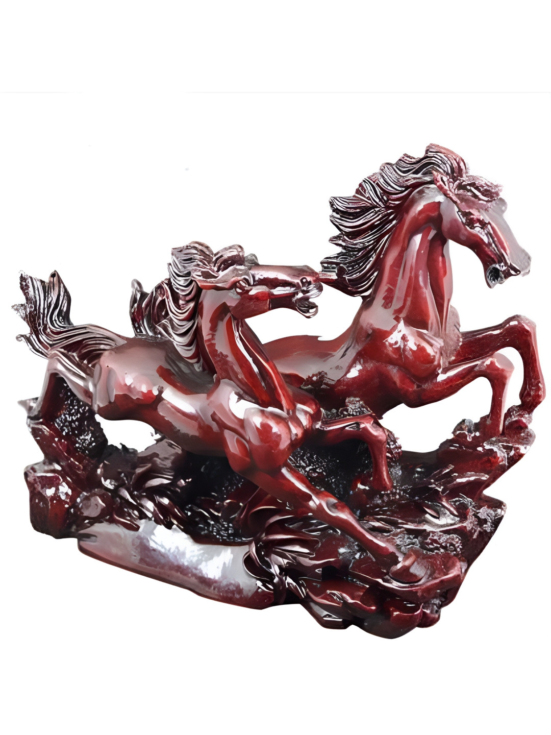 VASTU ART Burgundy And Grey Birds and Animals Figurine Showpiece