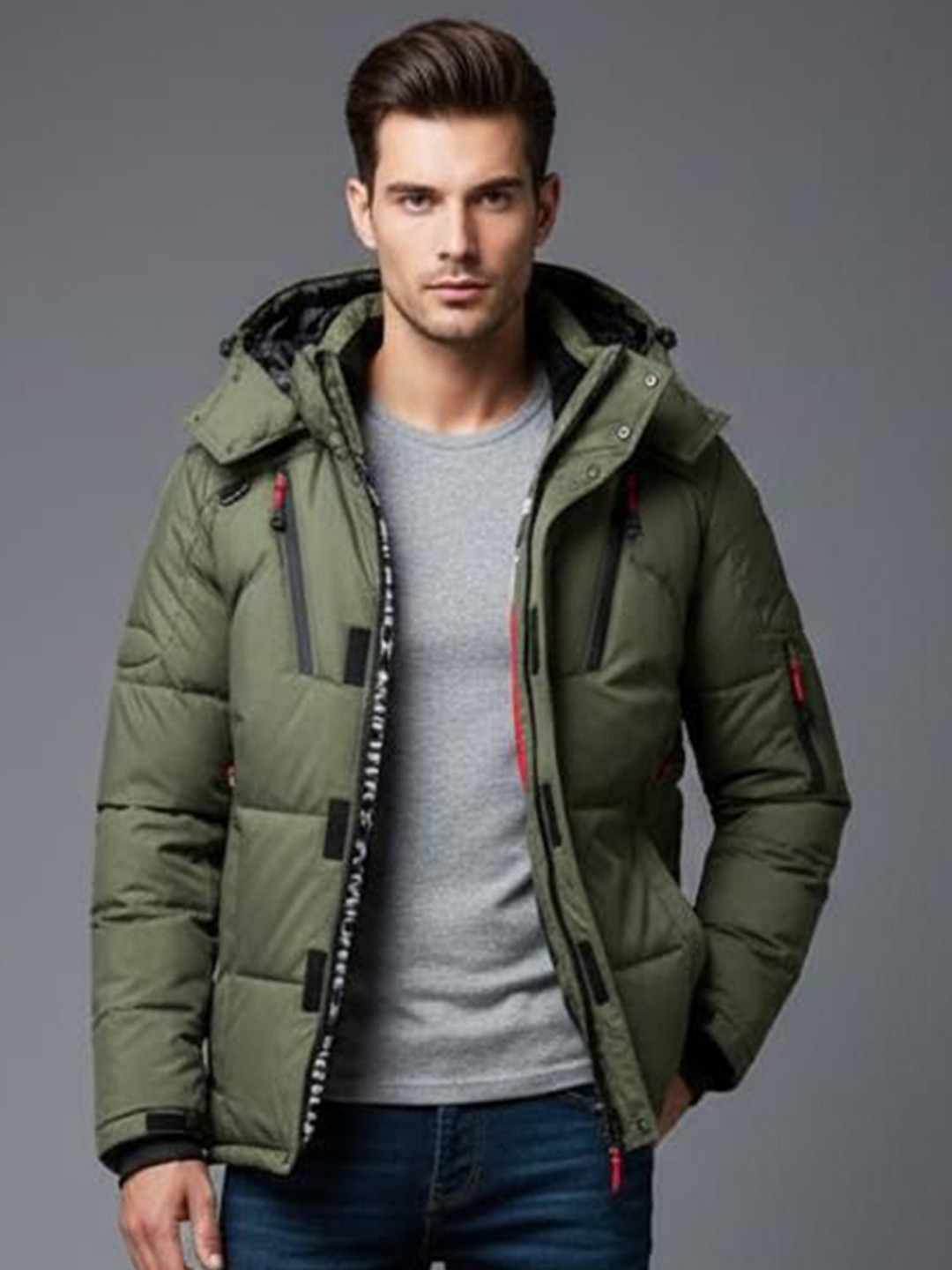 Mast & Harbour Hooded Long Sleeves Padded Jacket