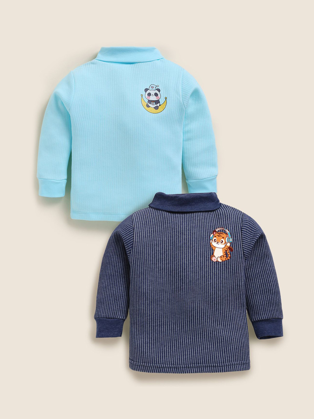 MooNKids Pack Of 2 Kids High Neck Tops