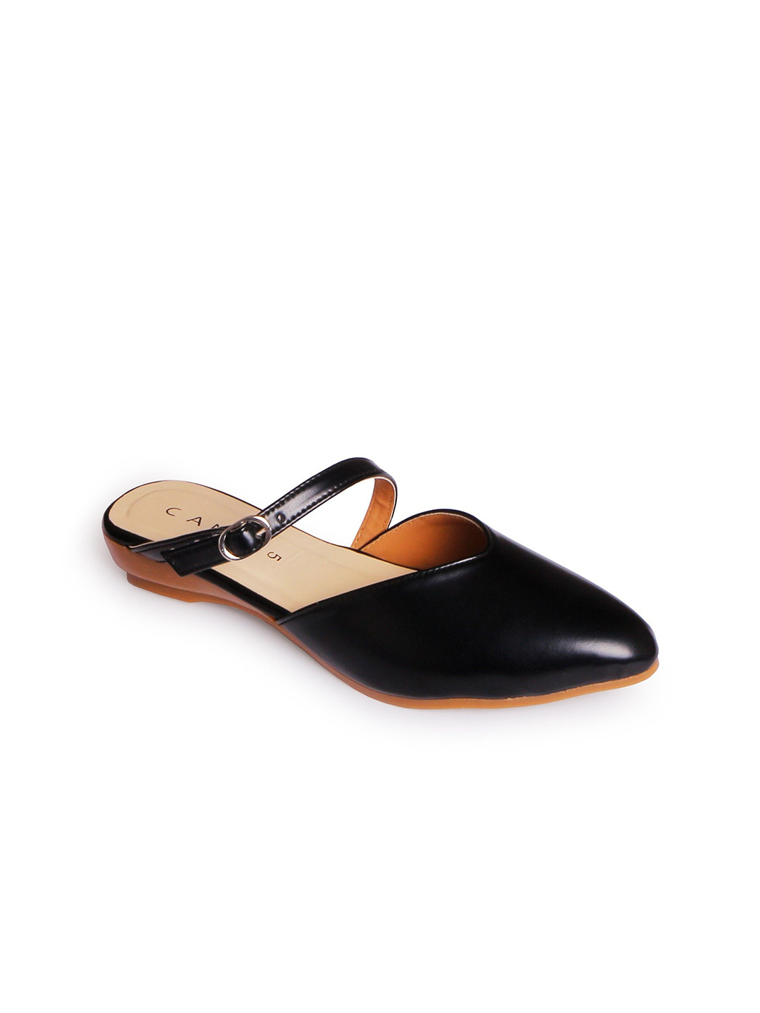 CANVI - TAKE CHANGE TO MAKE CHANGE Women Pointed Toe Mules Flats With Buckles