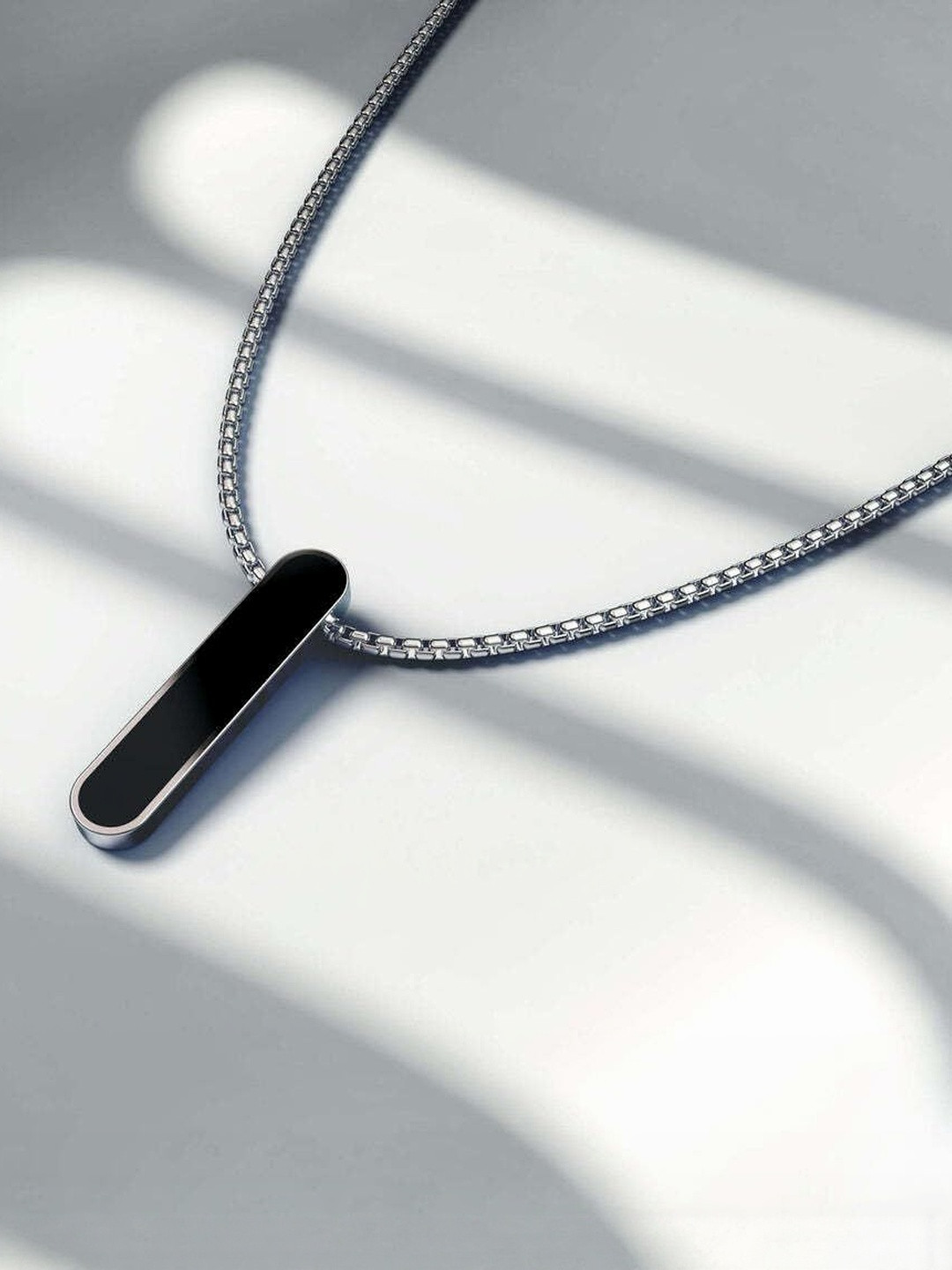 GET VASTRA Unisex Rectangular Shaped Pendant With Chain