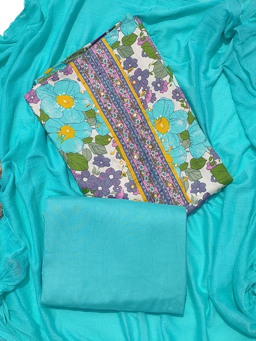 GC 80 BY GAURI COLLECTION Printed Unstitched Dress Material