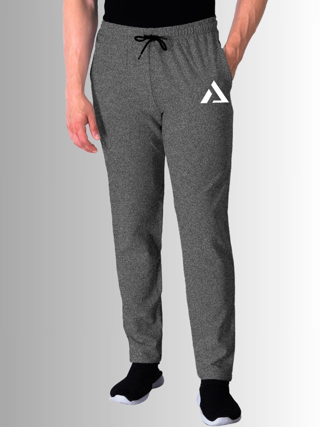 KART BLACK Men Cotton Mid Rise Track Pant