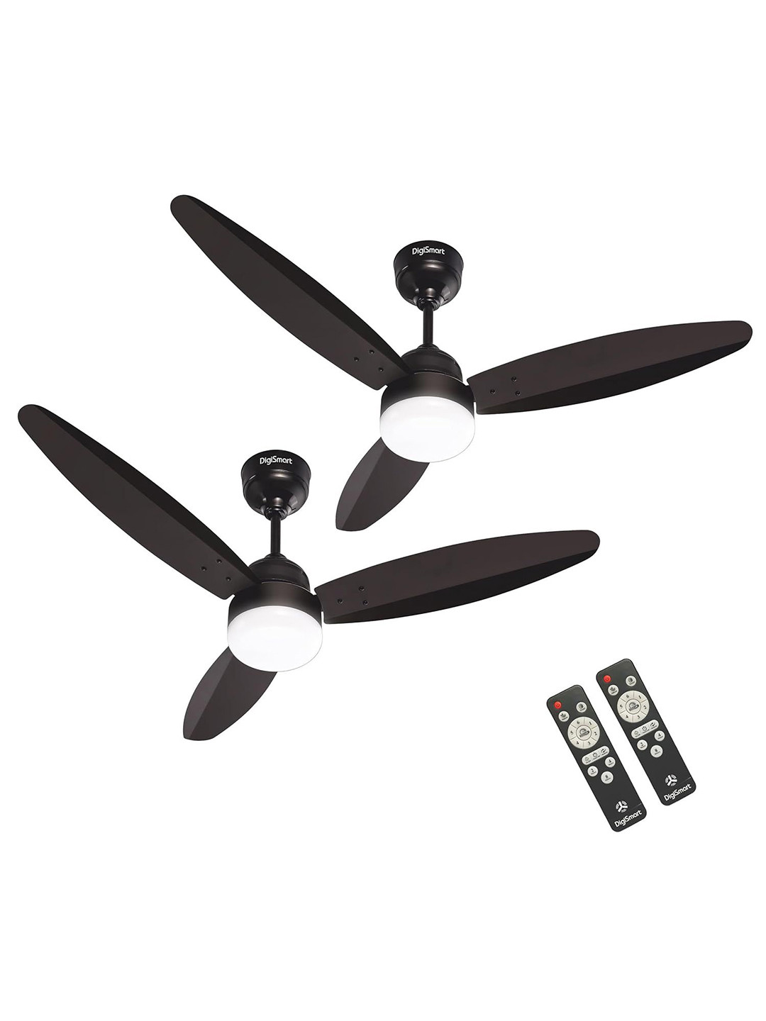 Myntra Elegant Homes X DigiSmart Brown Remote Controlled 3 Blades Celling Fan