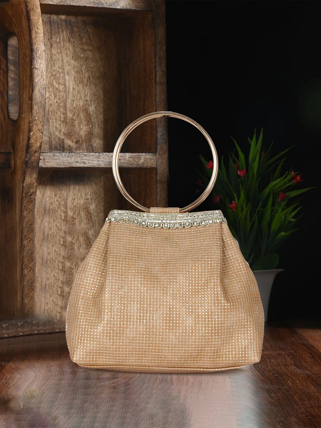 PLANX Embellished Potli Clutch