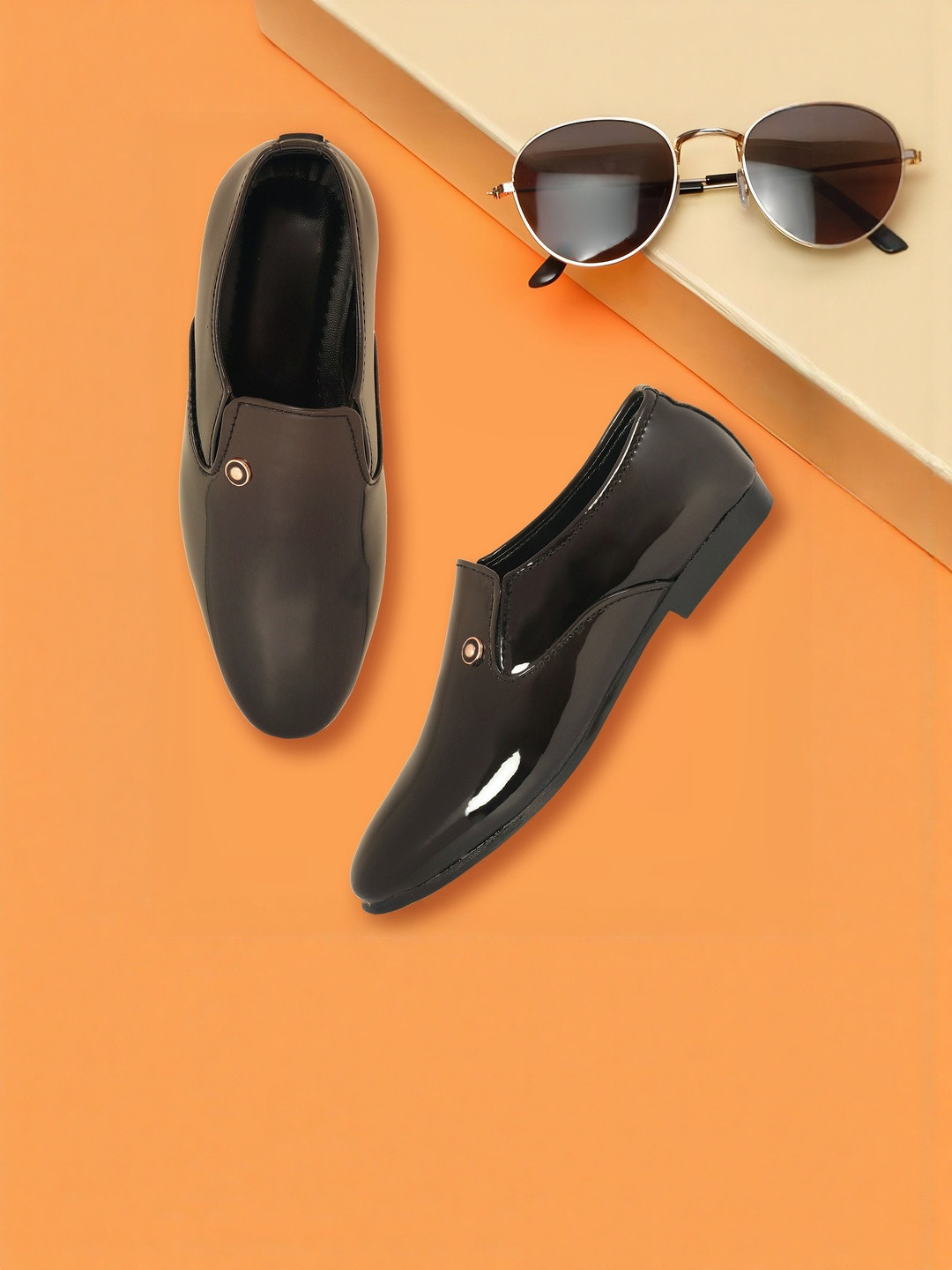 Freeplay Boys Round Toe Slip On Formal Oxford Shoes