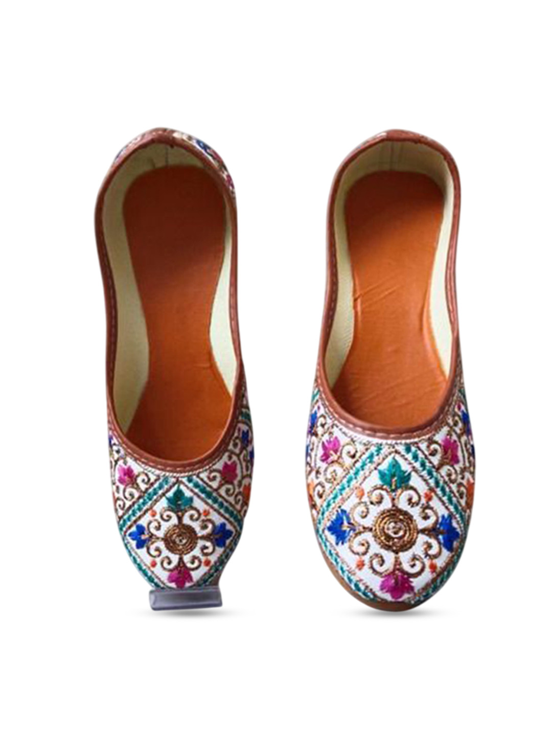 SHOE LAB Women Round Toe Slip-On Mojaris