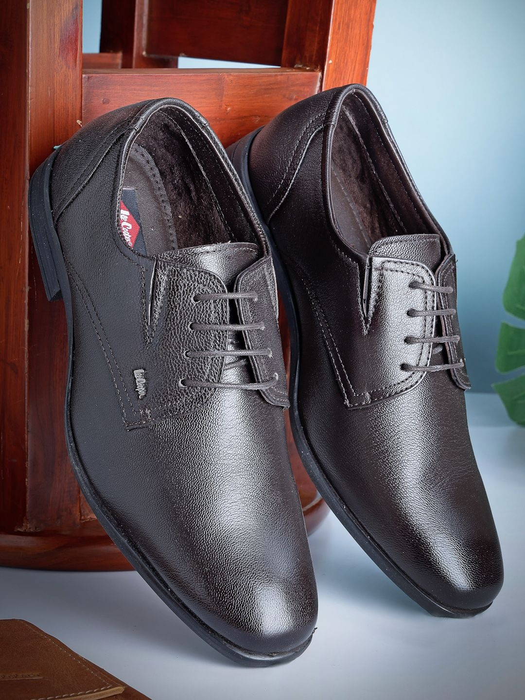 Lee Cooper Men Synthetic Leather Comfortable & Lightweight Formal Shoes