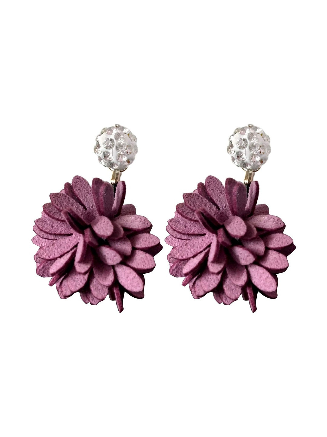 Sitashi Brass-Plated Silver Pearls Drop Earrings