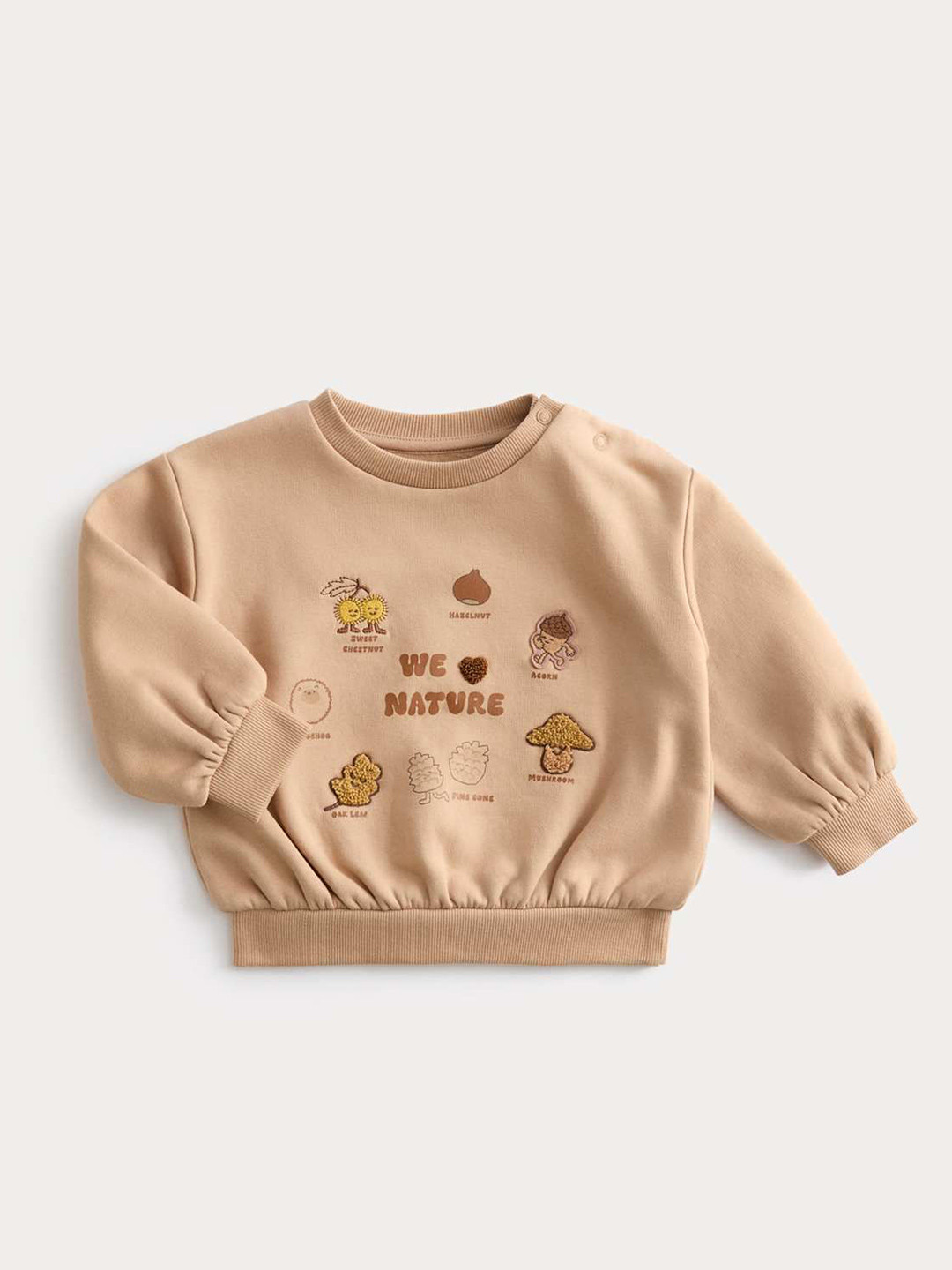 Marks & Spencer Cotton Rich Little Acorn Print Sweatshirt