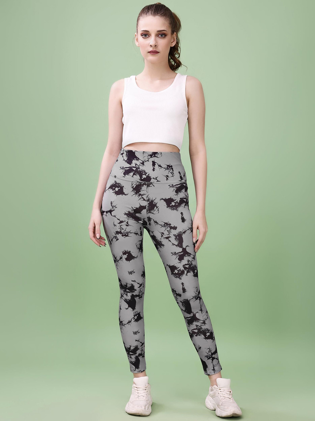 TIGER SNAKE Women  Comfortable and Stylish Printed High Rise Ankle Length Tights