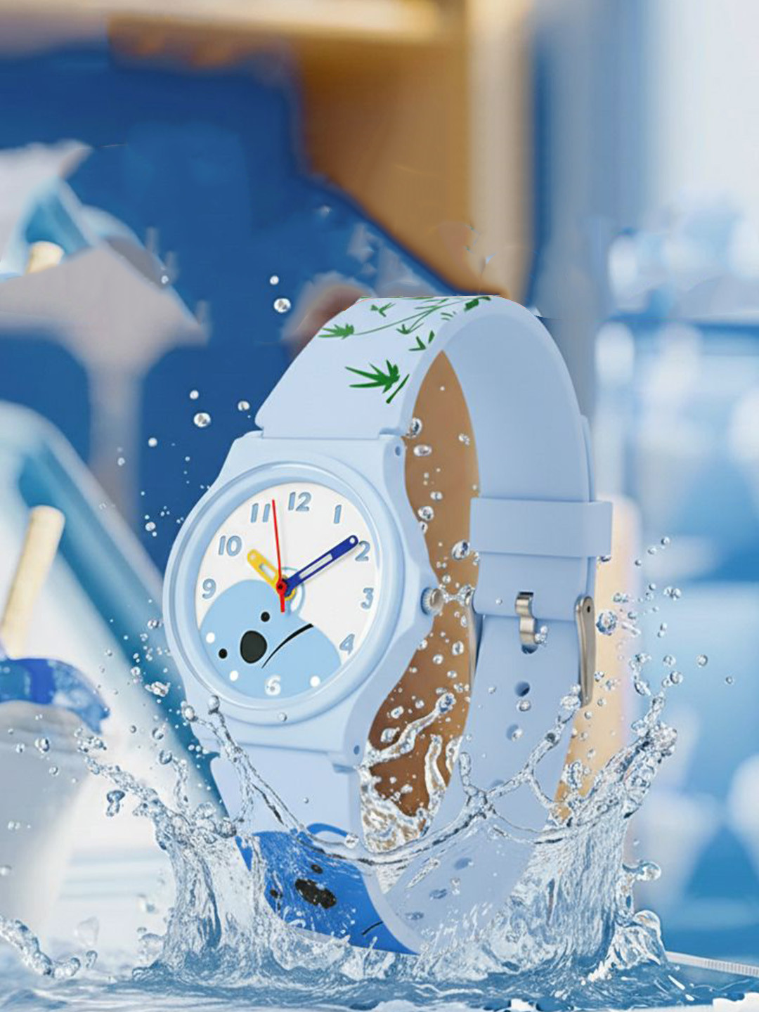 Time Up Kids Printed Dial & Textured Straps Analogue Watch BTR-C8757-5