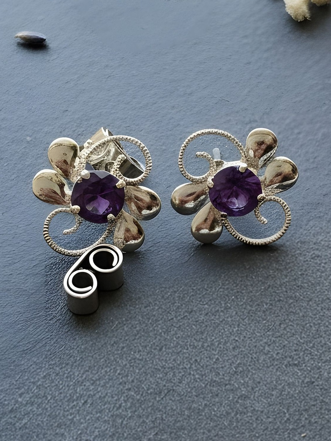 FUSIONARISterling Silver Amethyst Earrings