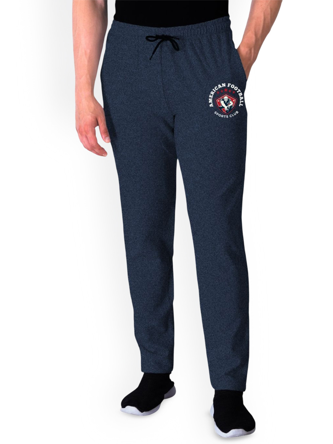 KART BLACK Men Mid Rise Regular Fit Track Pants