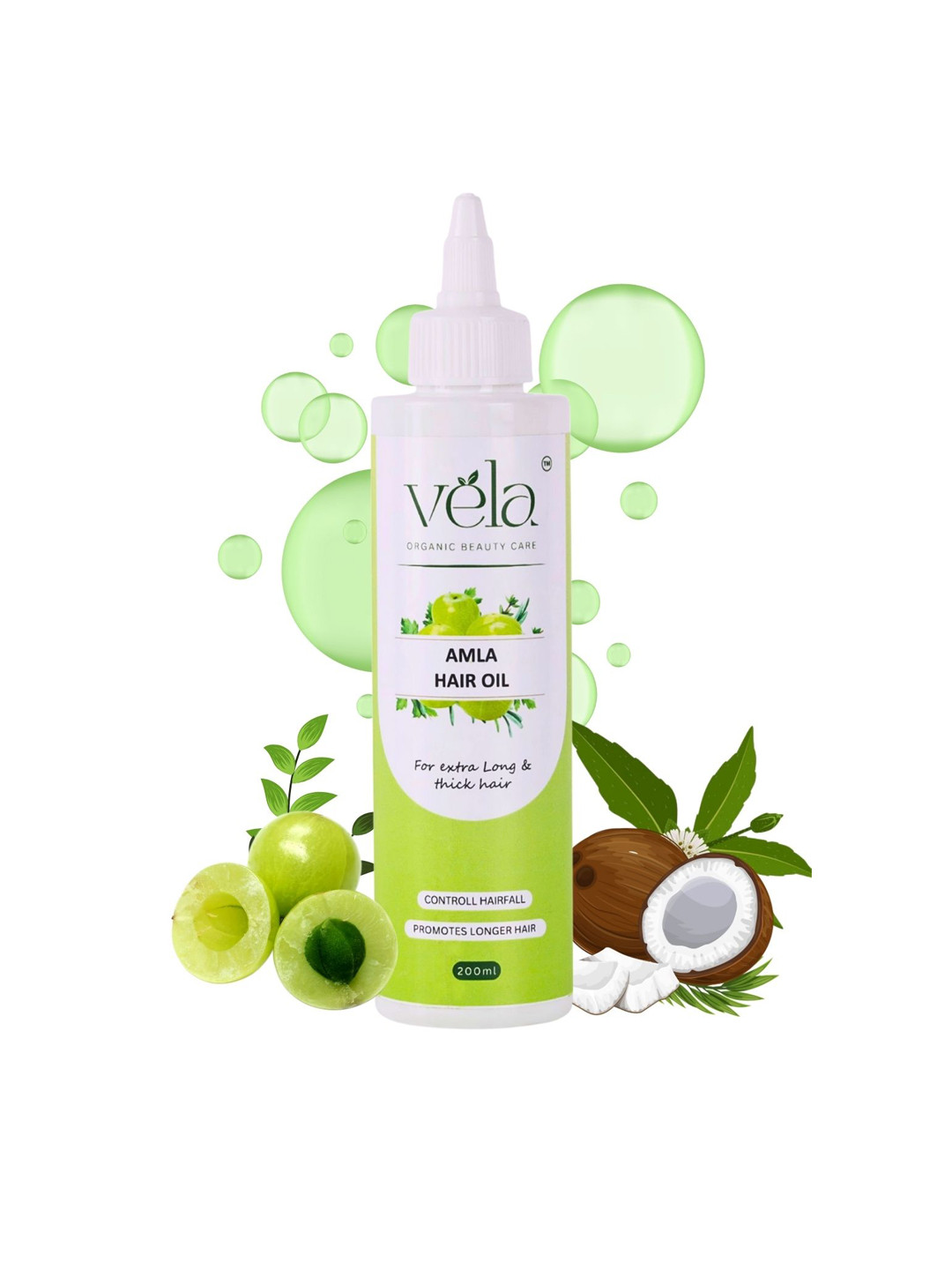 Vela Organic Beauty Care Amla Hair Oil With Bhringraj Oil - 200 ml