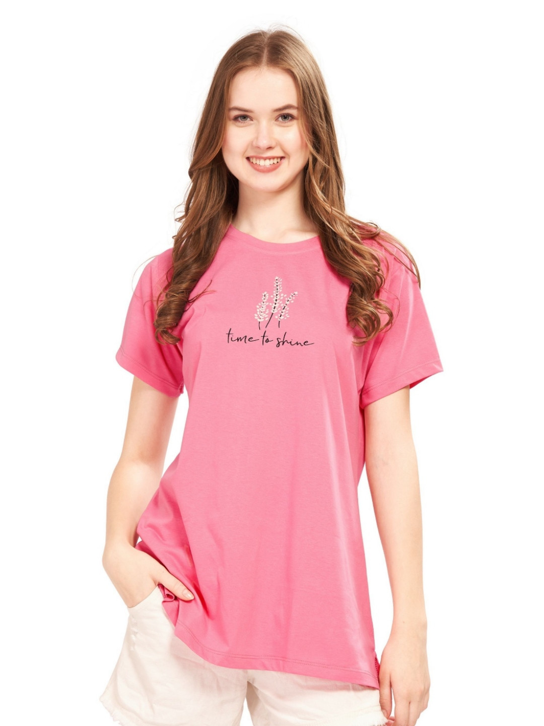 WEET Typography Printed Round Neck Cotton T-Shirt