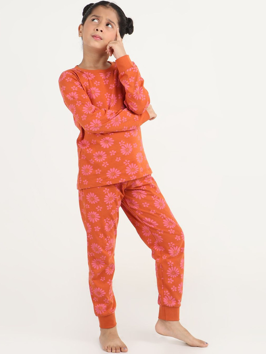 REBORN Girls Printed Night Suit