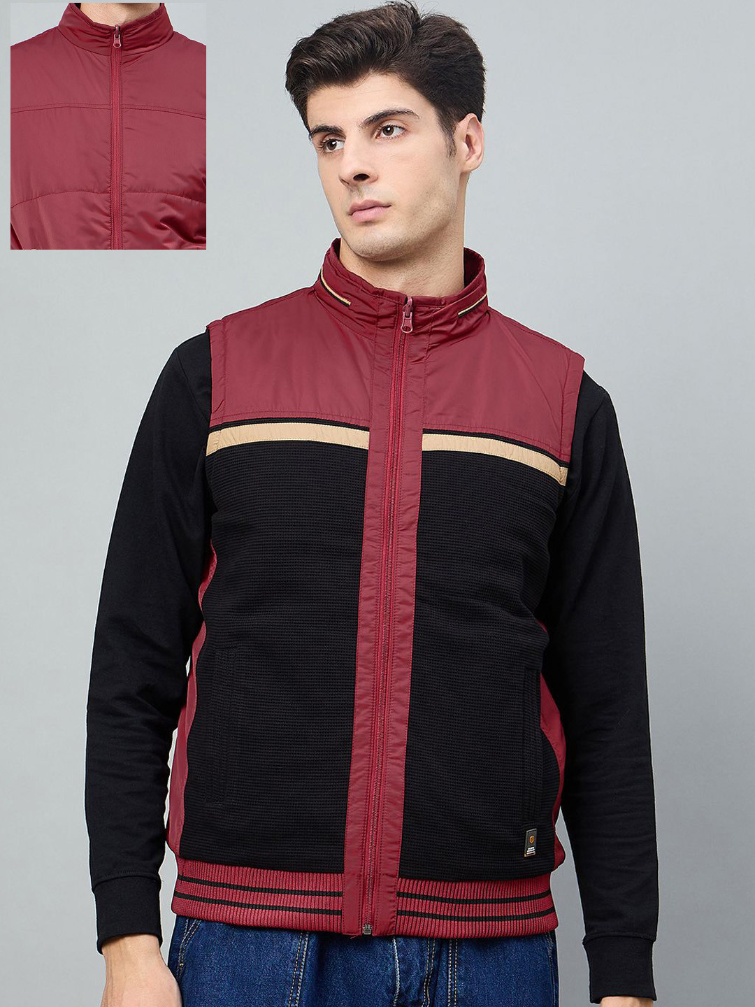 Duke Men Black Casual Jacket