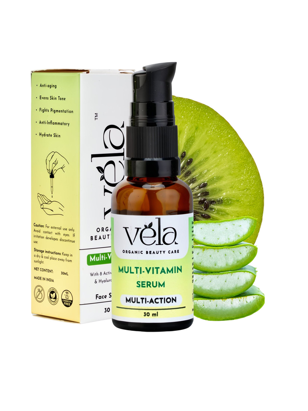 Vela Organic Beauty Care Multivitamin Face Serum- 30 ml