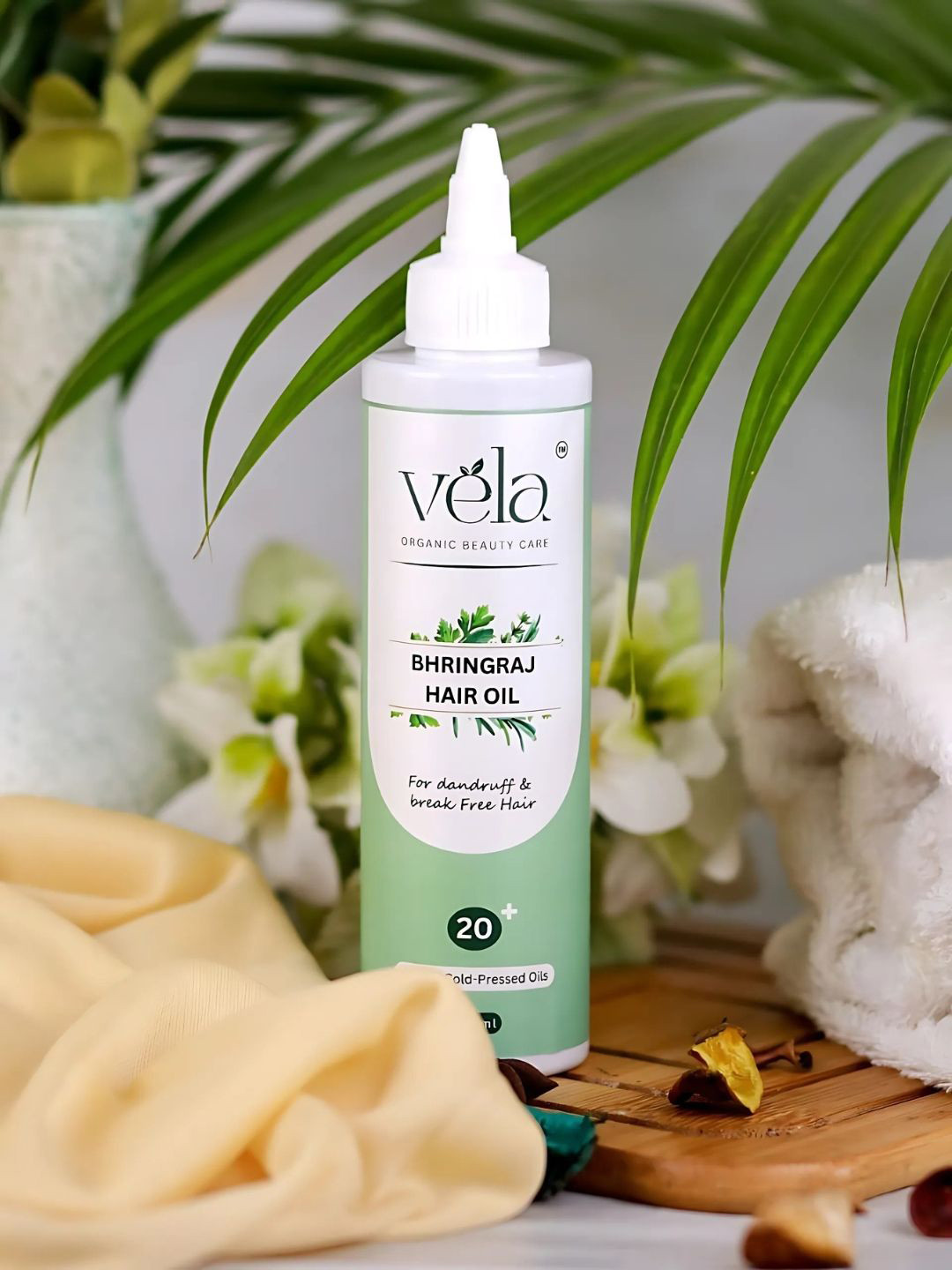 Vela Organic Beauty Care Bhringraj Hair Oil With Amla - 200 ml