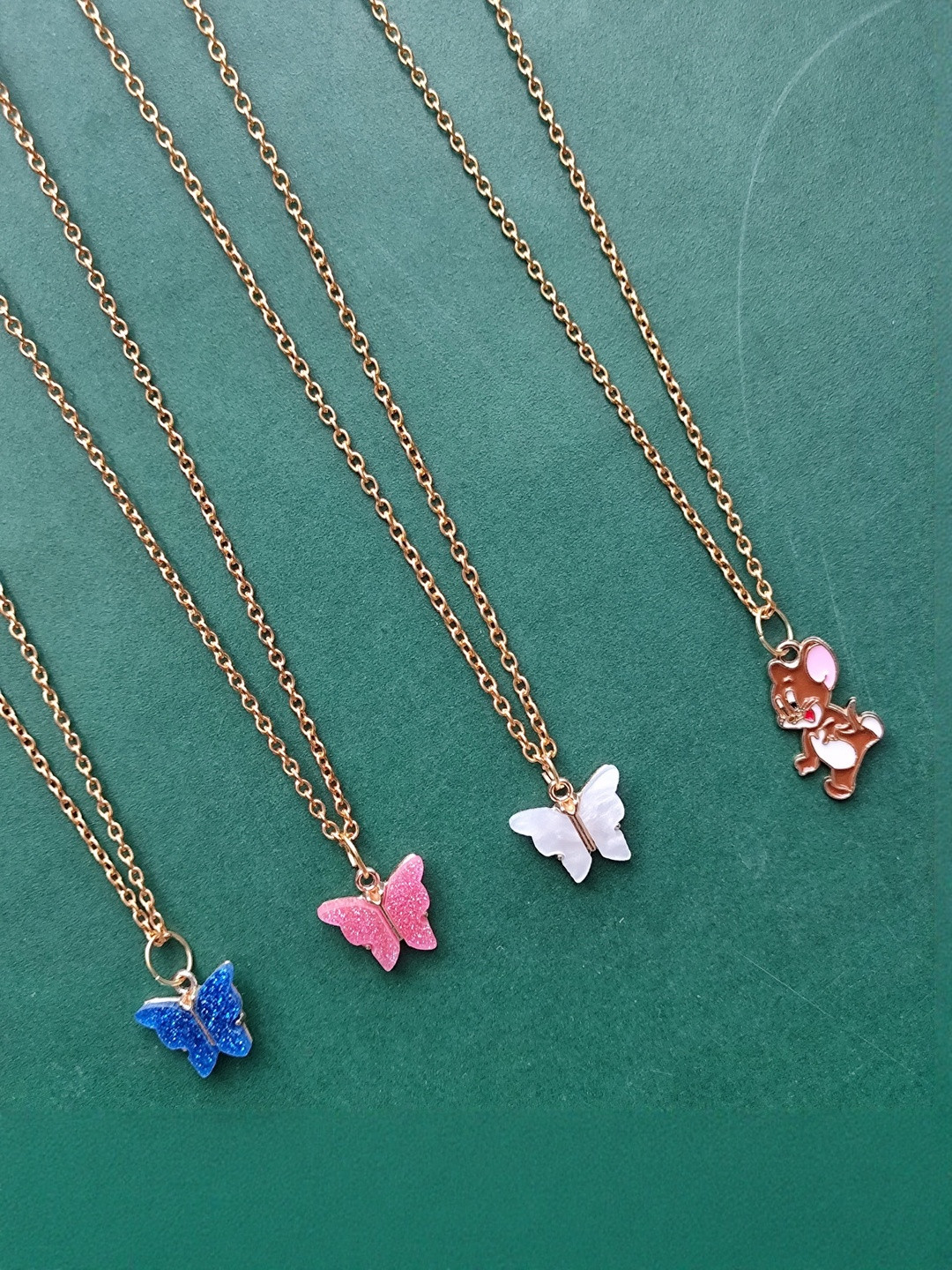 Amit Fashion Set Of 4 Butterfly Shaped Pendants