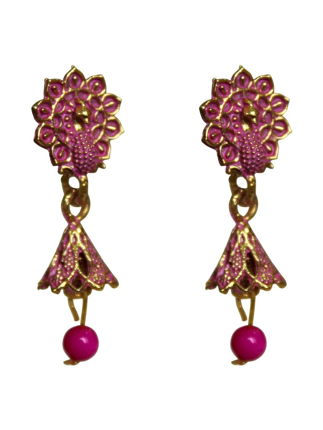 Sitashi Women Oxidised Jhumka Earrings