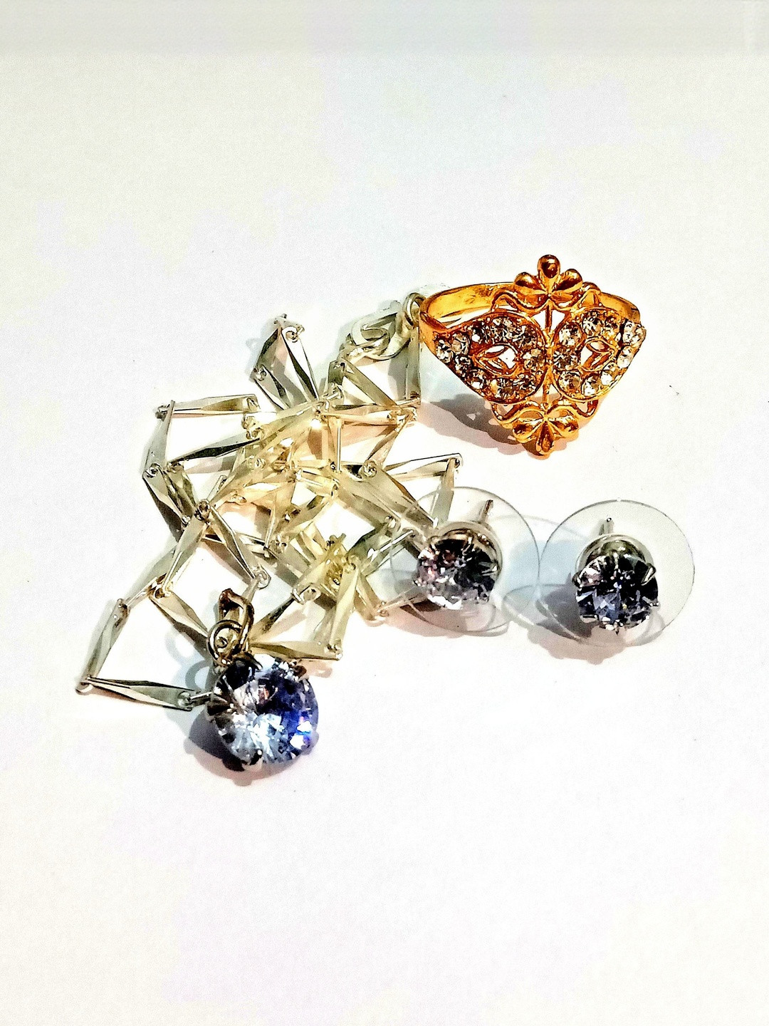 Nawab Collection Silver-Plated Sterling Silver  Pendants with Chains