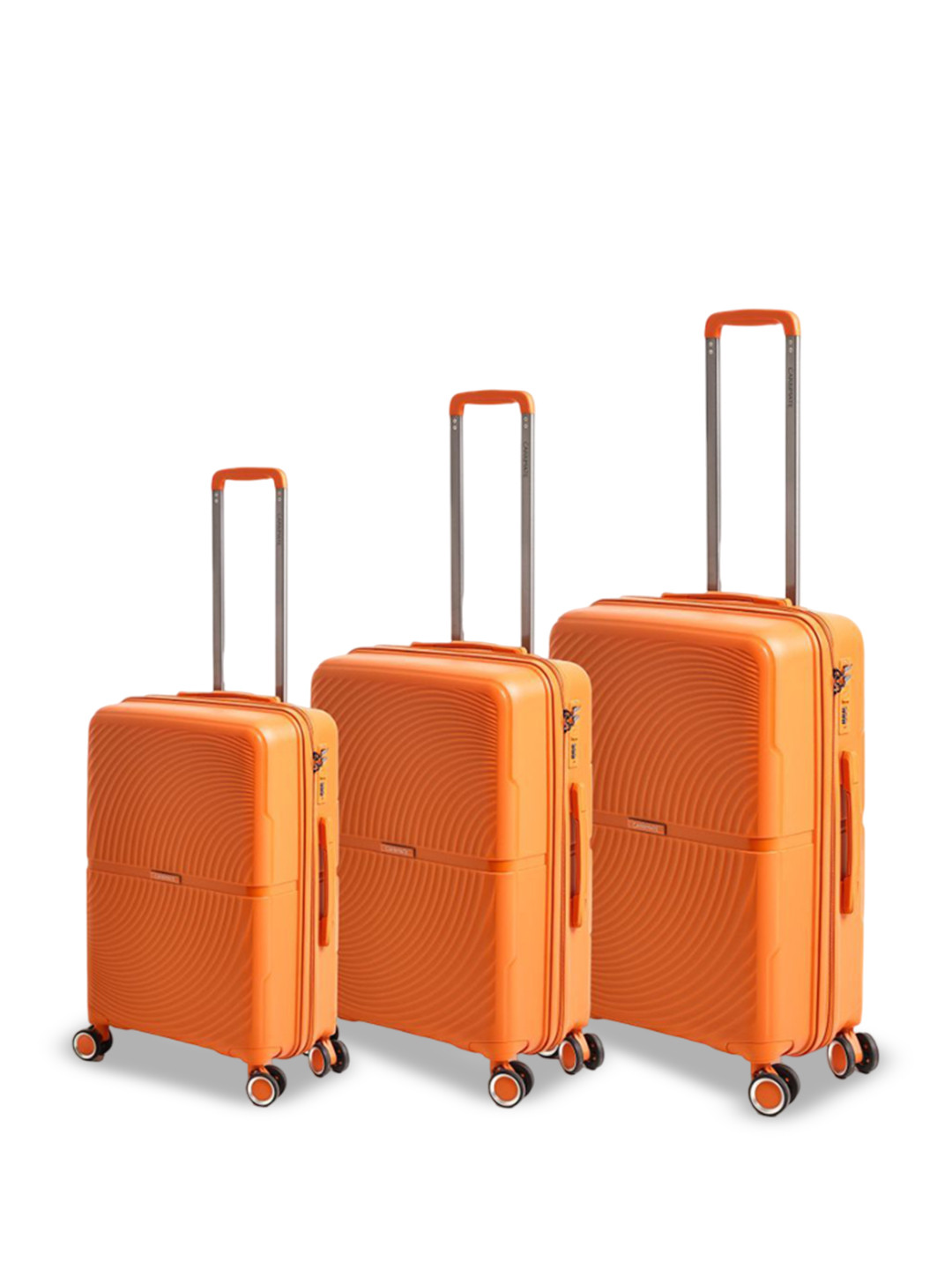 CARRIMATE Set Of 3 Florence 360 Wheels Durable Hard-Sided Trolley Bags