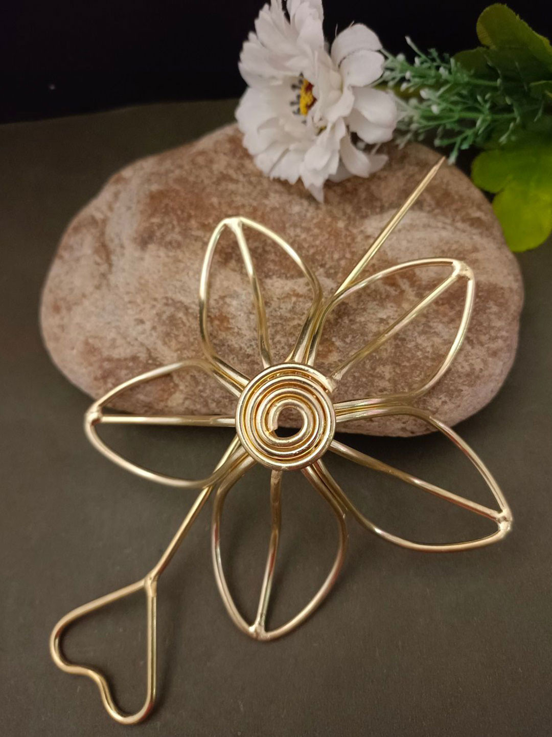 Sanjog Women Hair Barrette With Stick Bun Holder Hair Accessory