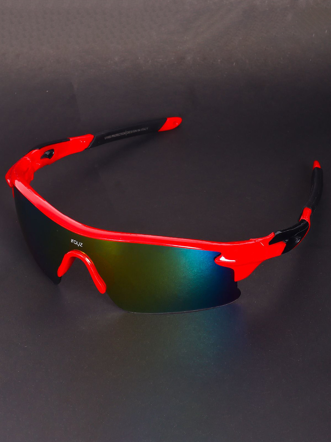 Irayz Men Lightweight Cricket Sports Sunglasses 2021-Red